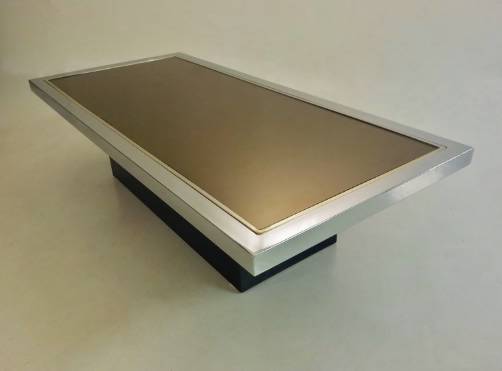 Roger Vanhevel vintage mirrored coffee table, 1970`s ca, Belgian